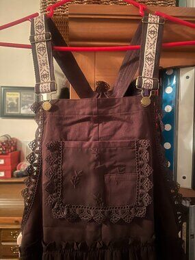 Brown Overall Dress